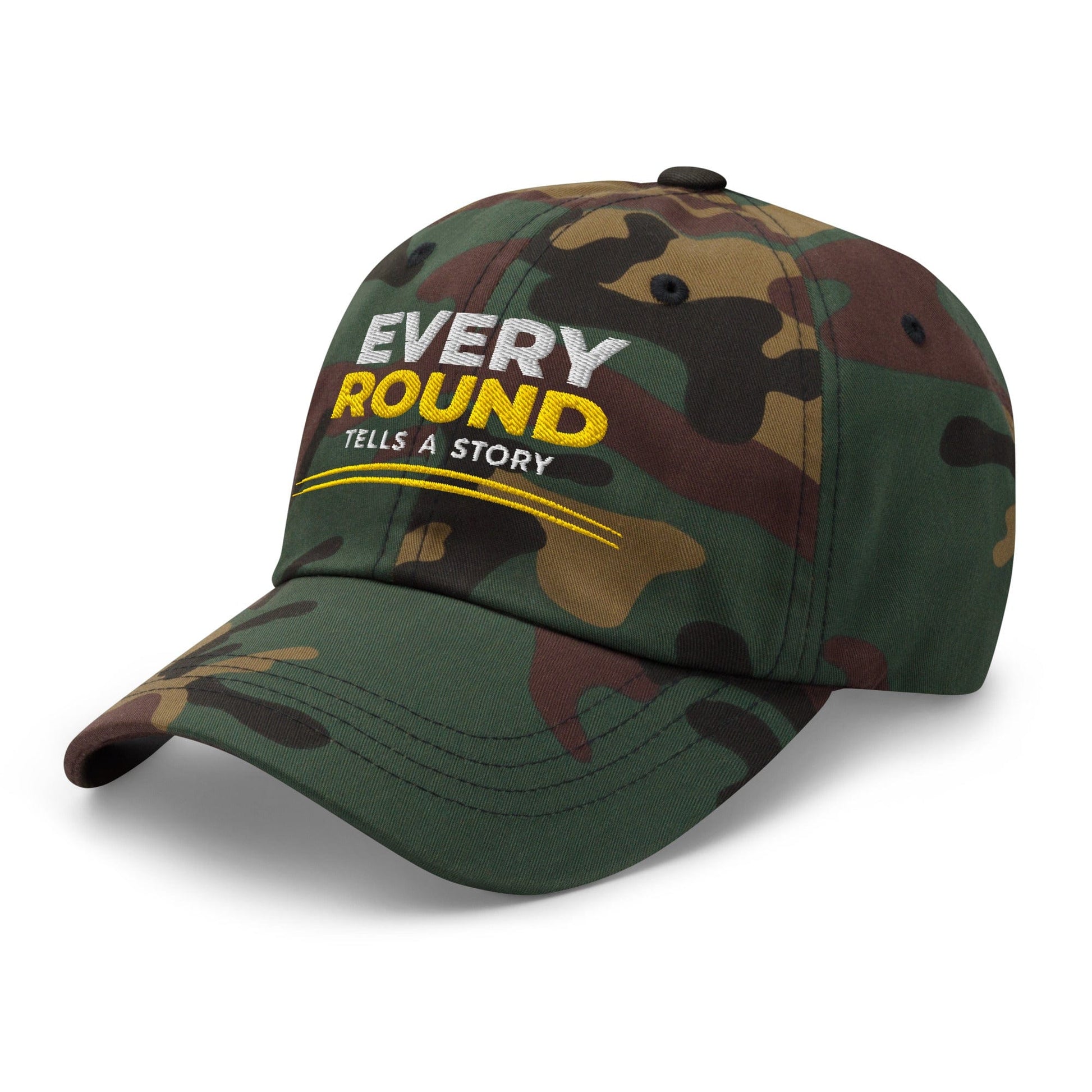 Every Round Tells A Story Embroidered Golf Cap - Funny Golf Tee by Swing Epic