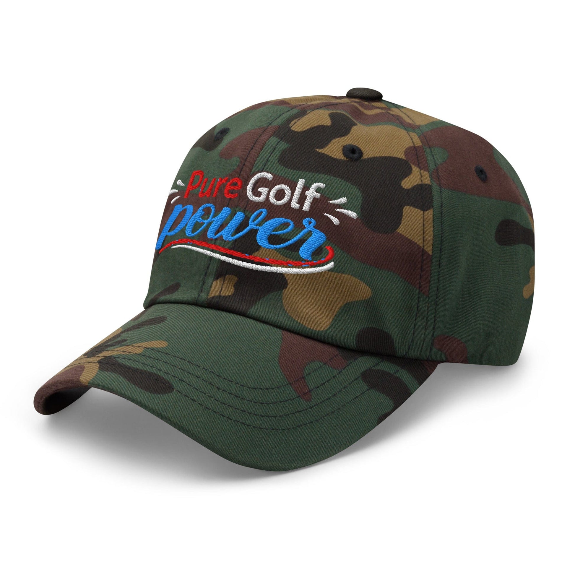 Pure Golf Power Embroidered Golf Cap - Funny Golf Tee by Swing Epic