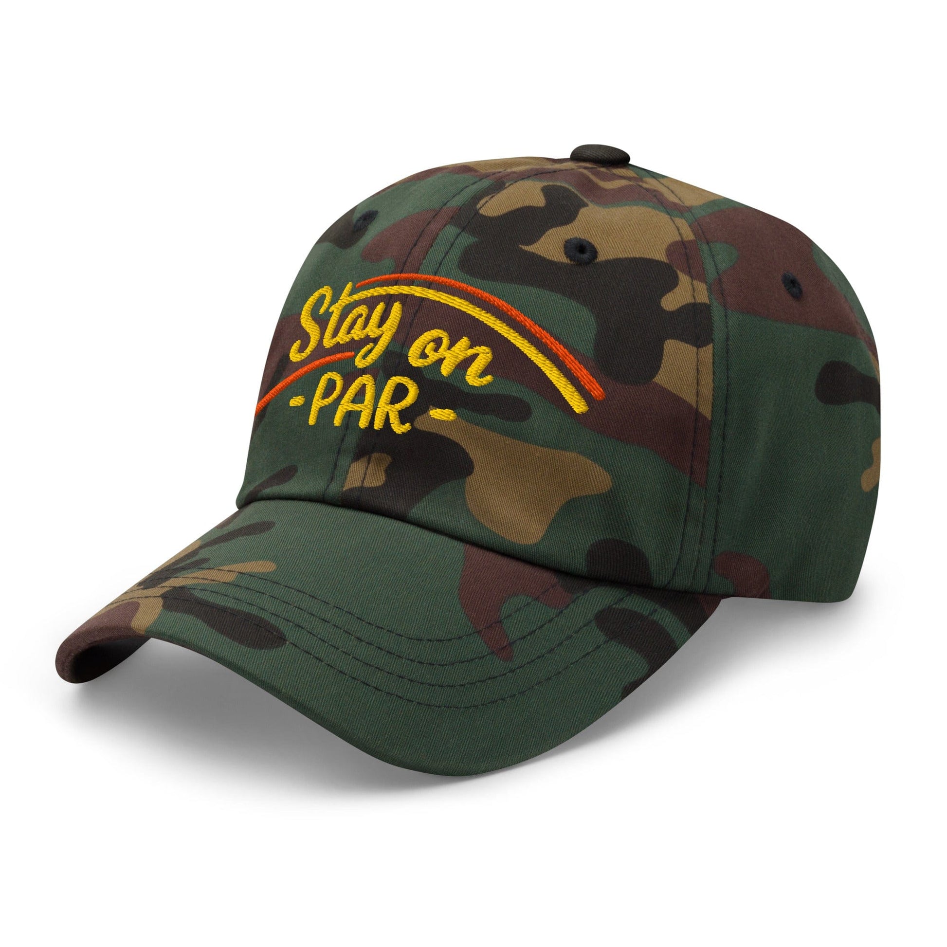 Stay on Par Embroidered Golf Cap - Funny Golf Tee by Swing Epic