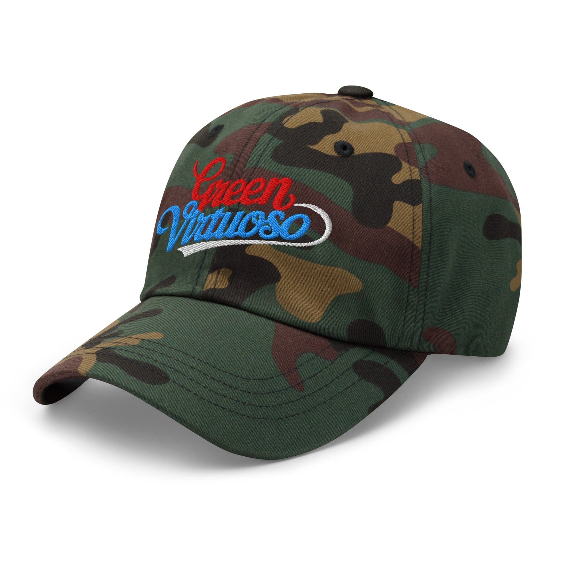 Green Virtuoso Embroidered Golf Cap - Funny Golf Tee by Swing Epic
