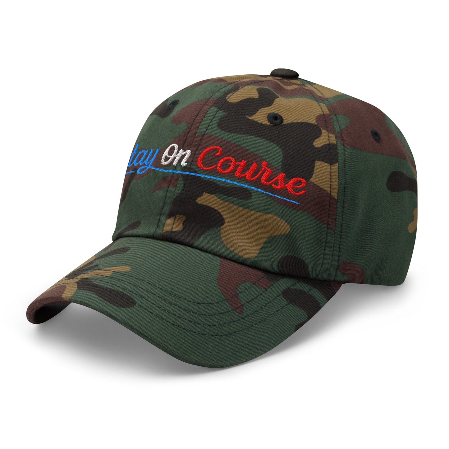 Stay On Course Embroidered Golf Cap - Funny Golf Tee by Swing Epic