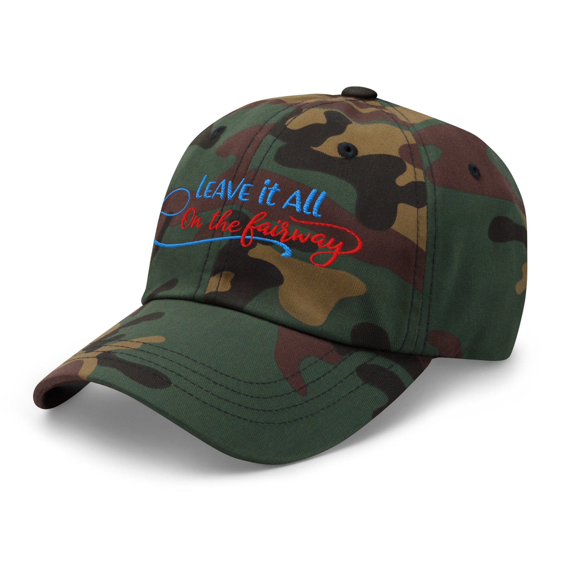 Leave it All on The Fairway Fun and Unique Embroidered Golf Cap - Funny Golf Tee by Swing Epic