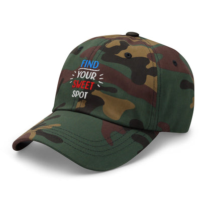Find Your Sweet Spot Embroidered Golf Cap - Funny Golf Tee by Swing Epic