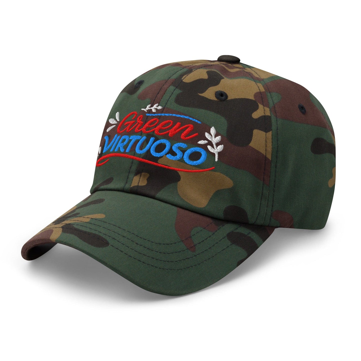 Green Virtuoso Masterpiece Design Embroidered Golf Cap - Funny Golf Tee by Swing Epic