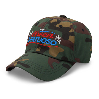 Green Virtuoso Masterpiece Design Embroidered Golf Cap - Funny Golf Tee by Swing Epic
