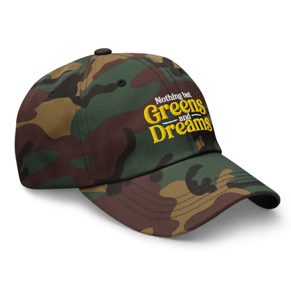 Nothing But Greens & Dreams Embroidered Golf Cap - Funny Golf Tee by Swing Epic