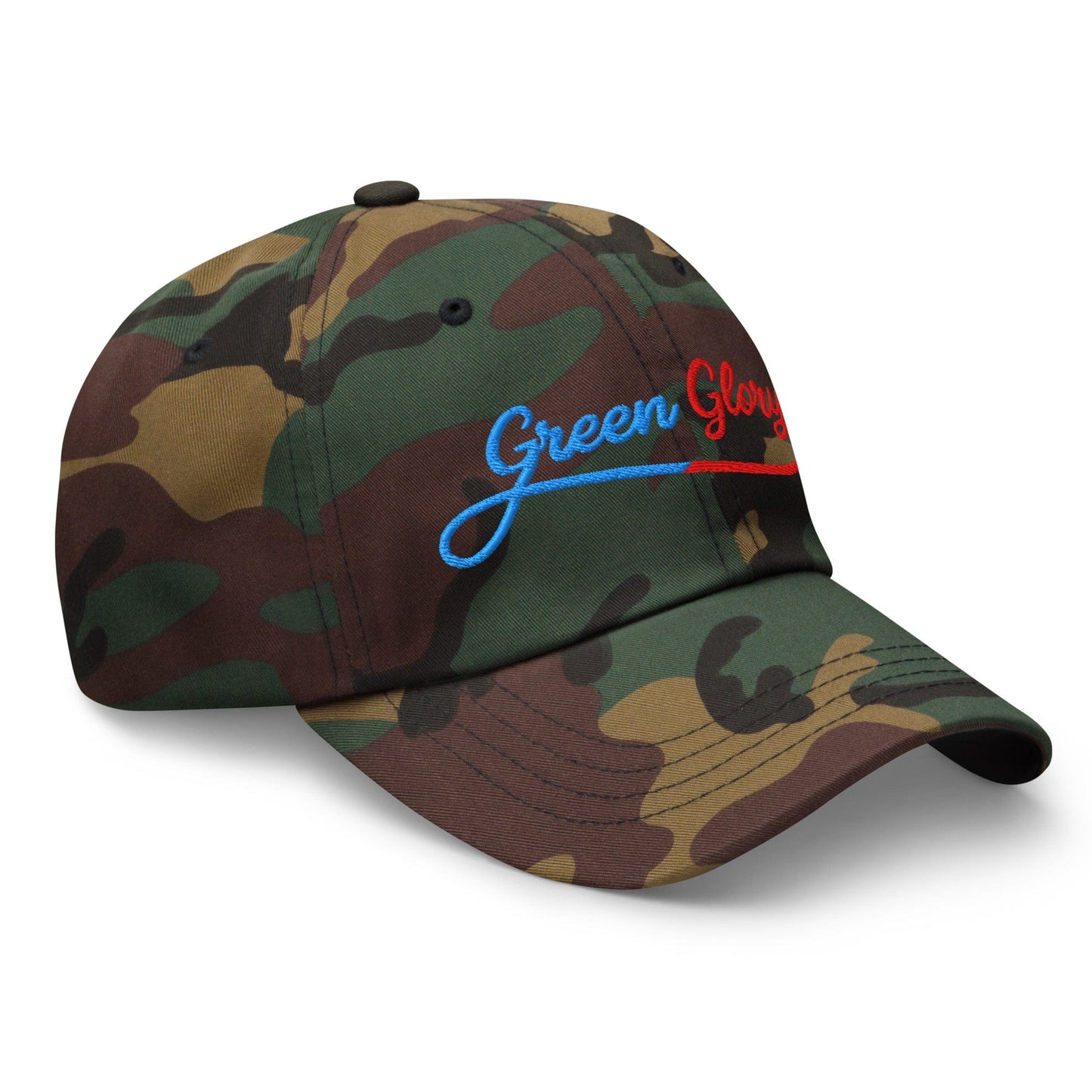 Green Glory Star Fun Floral Print Embroidered Golf Cap - Funny Golf Tee by Swing Epic