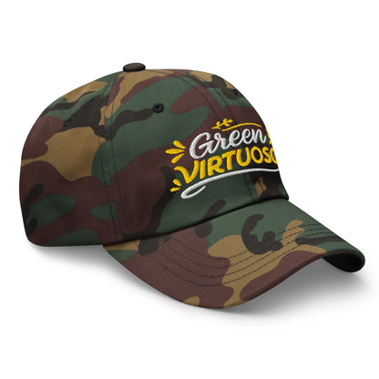 Green Virtuoso Masterpiece Design Embroidered Golf Cap - Funny Golf Tee by Swing Epic