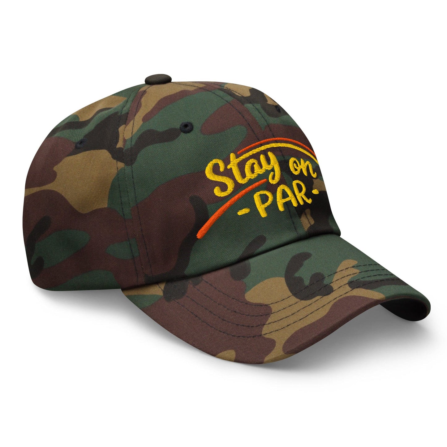 Stay on Par Embroidered Golf Cap - Funny Golf Tee by Swing Epic
