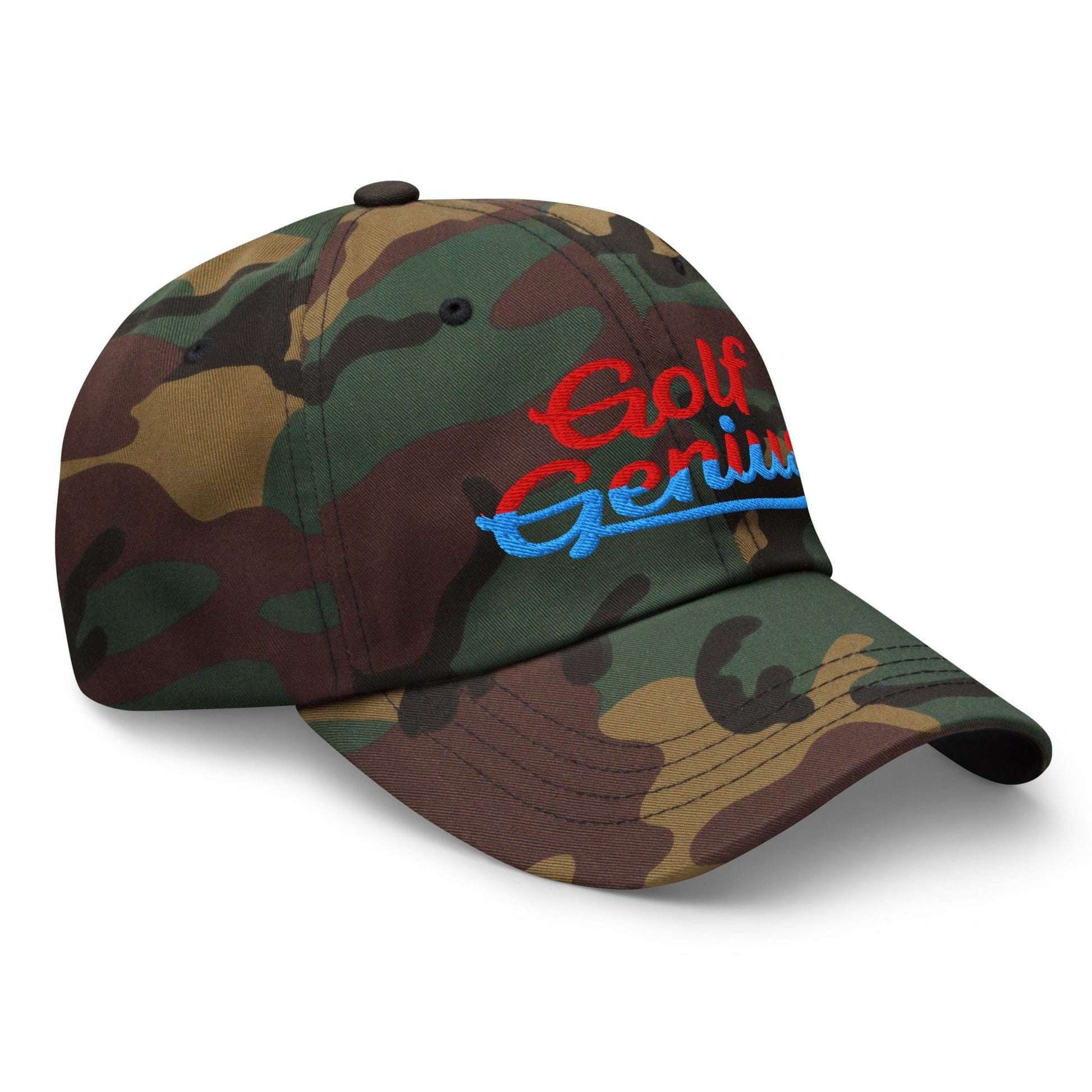 Golf Genius Quirky Fun Spirit Embroidered Golf Cap - Funny Golf Tee by Swing Epic