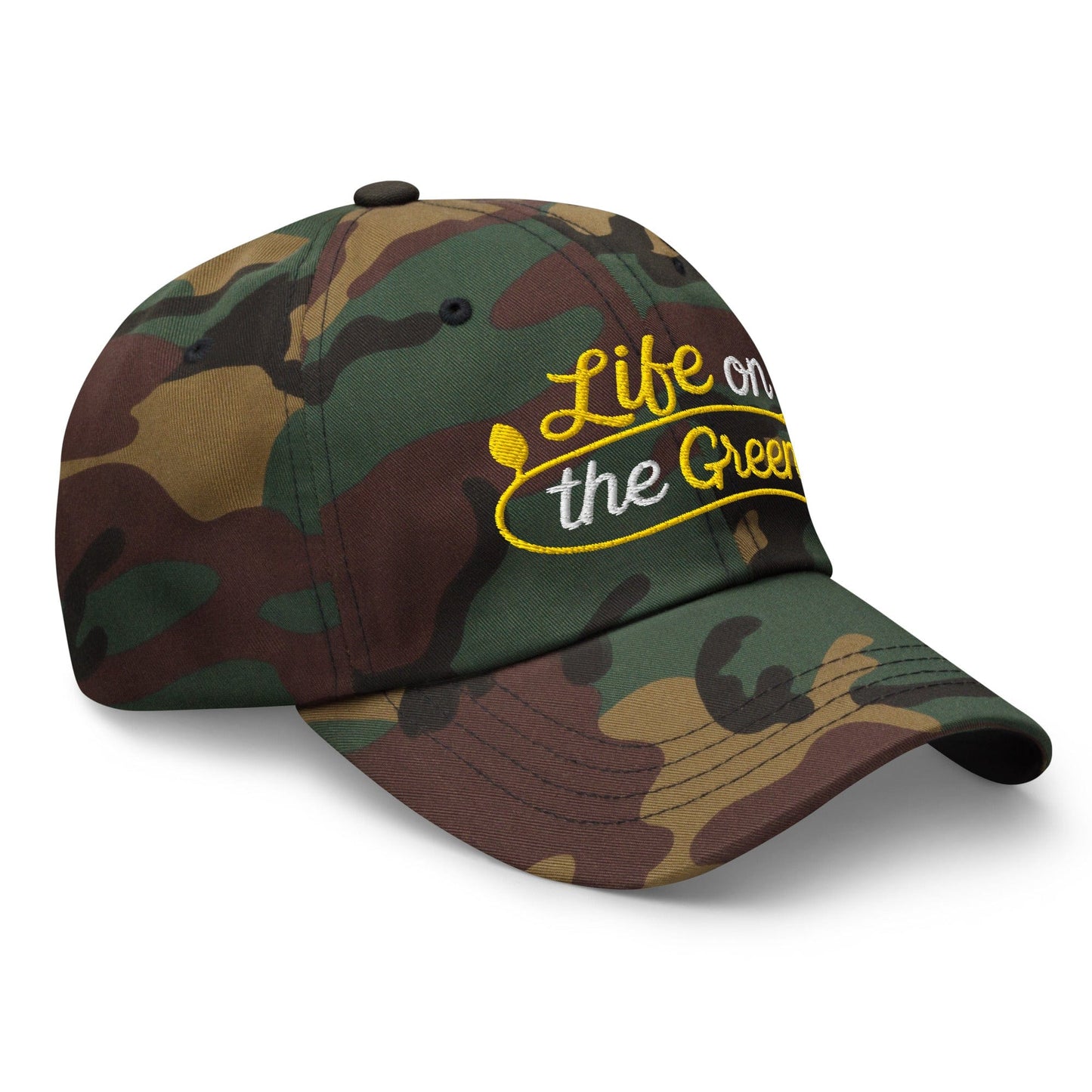 Life on the Green Embroidered Golf Cap - Funny Golf Tee by Swing Epic