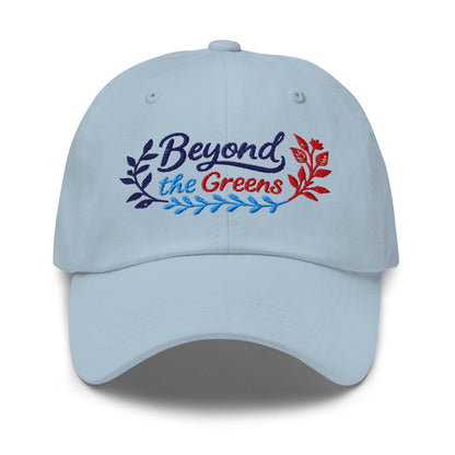 Beyond the Greens Embroidered Golf Cap - Funny Golf Tee by Swing Epic