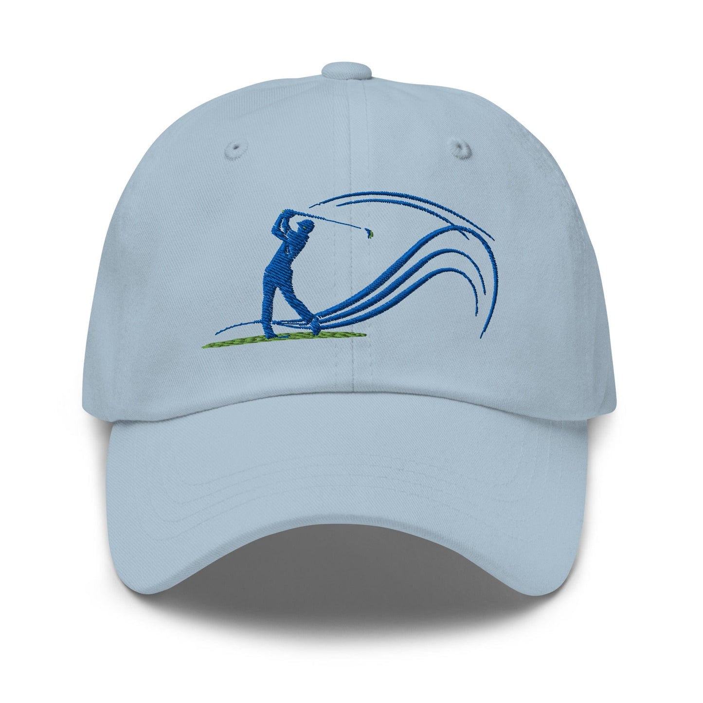 Swing Into Action Dynamic Design Embroidered Golf Cap - Funny Golf Tee by Swing Epic