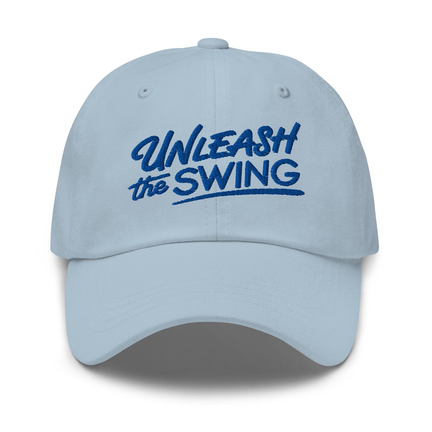 Unleash The Swing Embroidered Golf Cap - Funny Golf Tee by Swing Epic