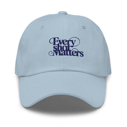 Every Shot Matters Fun Quirky Spirit Embroidered Golf Cap - Funny Golf Tee by Swing Epic