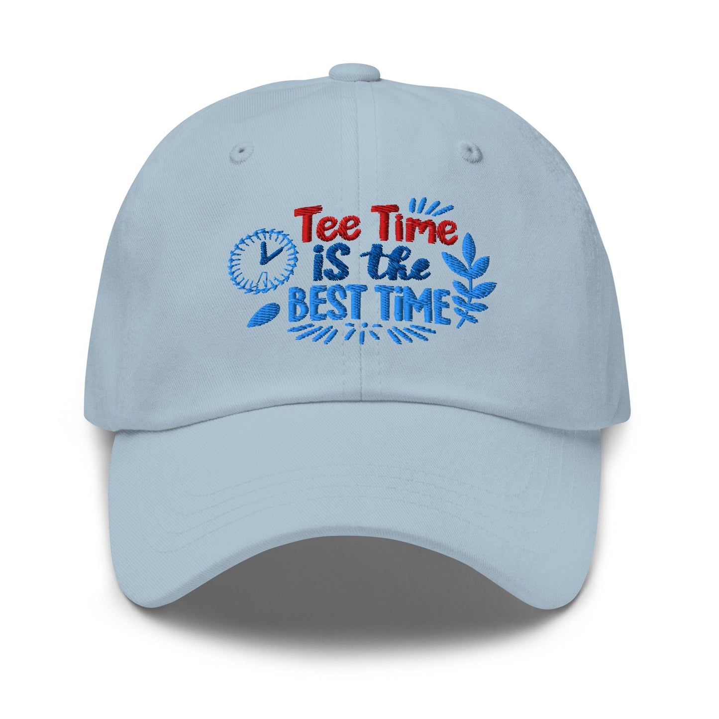 Tee Time is the Best Time Embroidered Golf Cap - Funny Golf Tee by Swing Epic