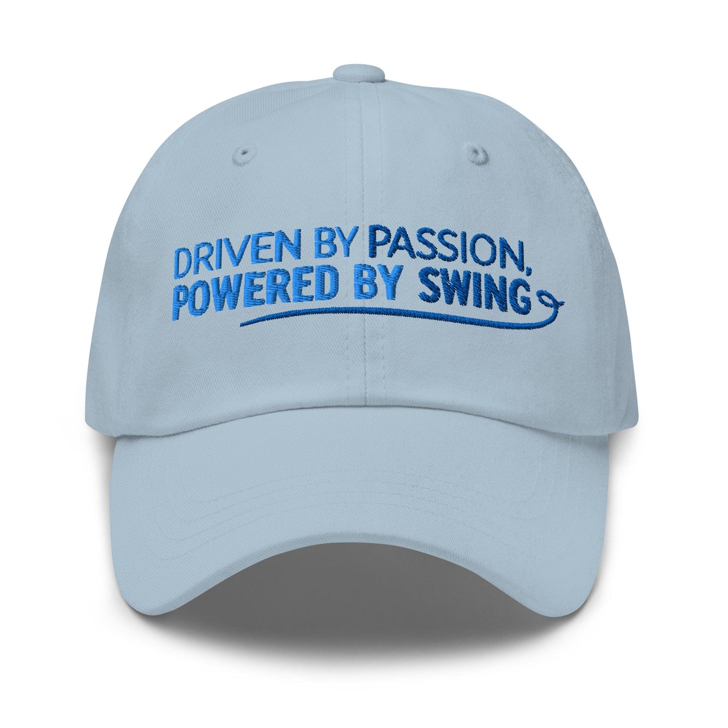 Driven by Passion Powered by Swing Embroidered Golf Cap - Funny Golf Tee by Swing Epic