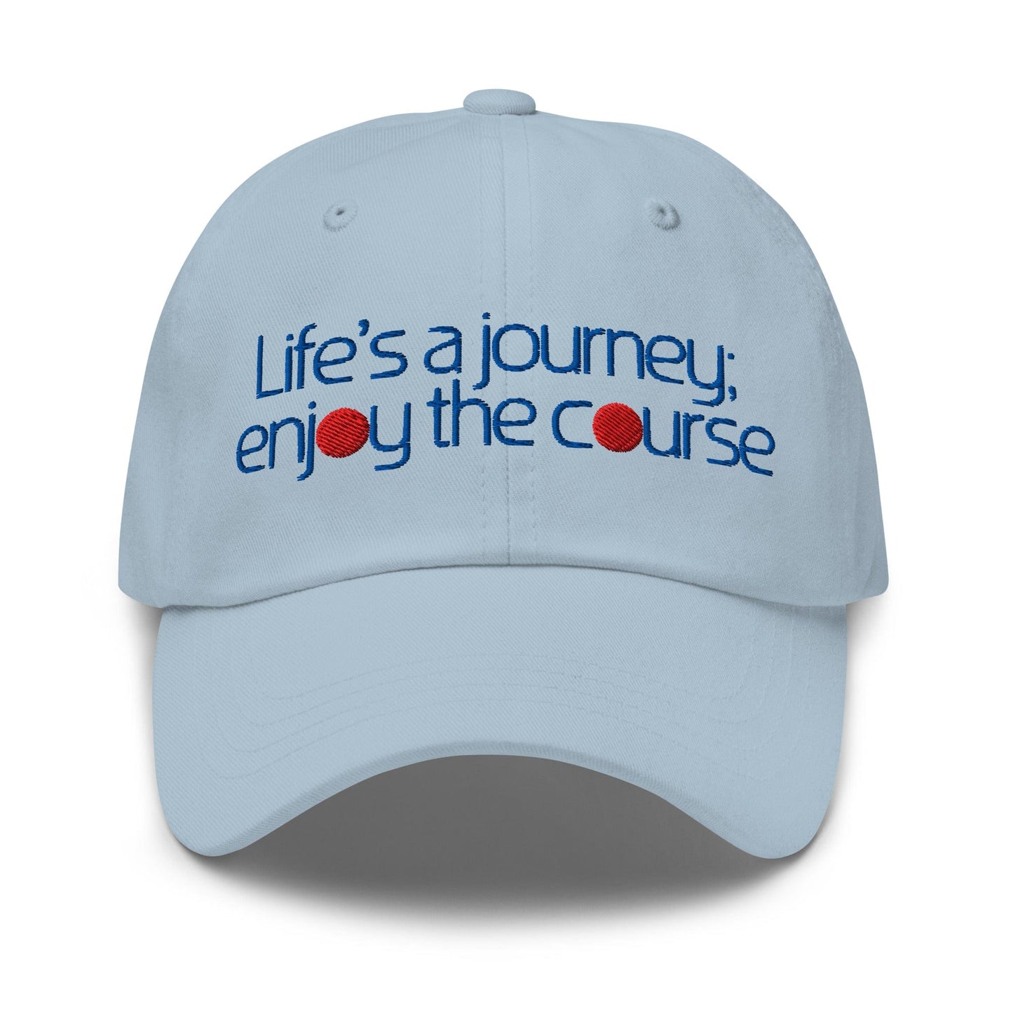 Life's a Journey Enjoy the Course Embroidered Golf Cap - Funny Golf Tee by Swing Epic
