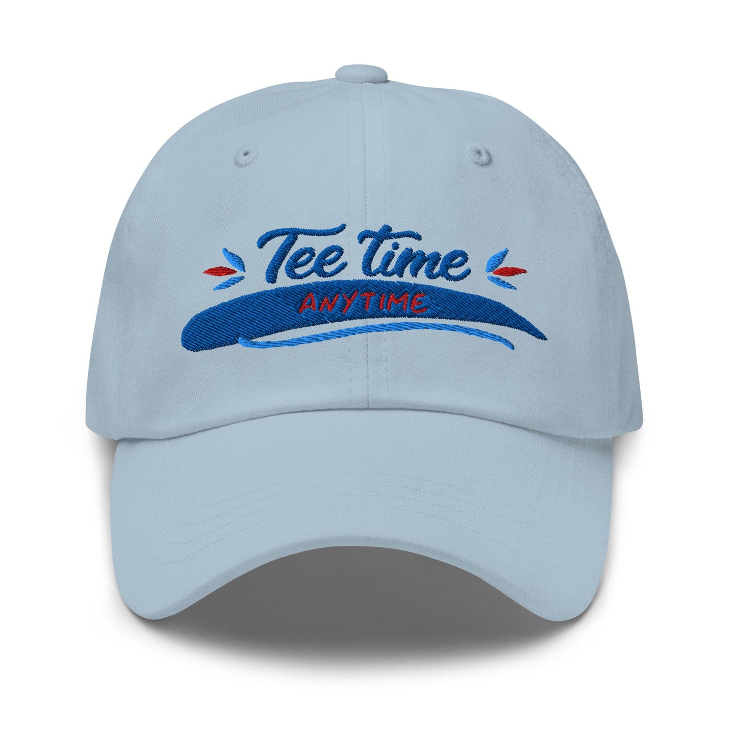 Tee Time Anytime Fun Embroidered Golf Cap - Funny Golf Tee by Swing Epic