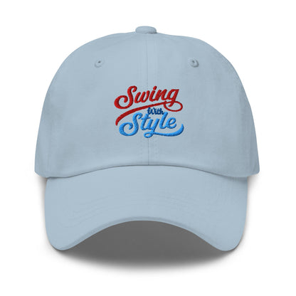 Swing With Style Fun Embroidered Golf Cap - Funny Golf Tee by Swing Epic