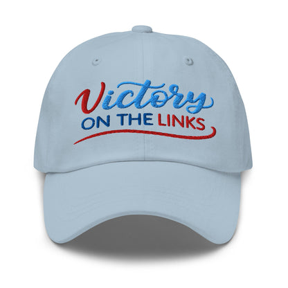 Victory on the Links Fun and Unique Embroidered Golf Cap - Funny Golf Tee by Swing Epic