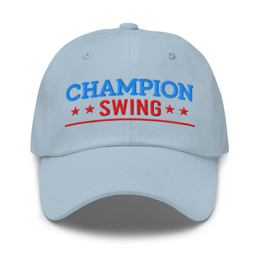 Champion Swing Star-Studded Fun Embroidered Golf Cap - Funny Golf Tee by Swing Epic