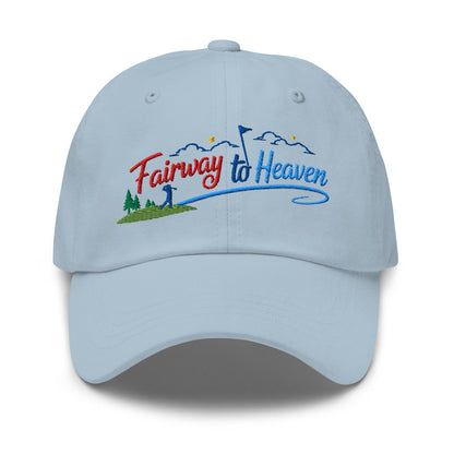 Fairway to Heaven Embroidered Golf Cap - Funny Golf Tee by Swing Epic
