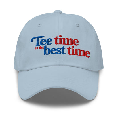 Tee Time is the Best Time Embroidered Golf Cap - Funny Golf Tee by Swing Epic