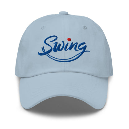 Swing into Action Statement Embroidered Golf Cap - Funny Golf Tee by Swing Epic