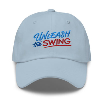 Unleash The Swing Embroidered Golf Cap - Funny Golf Tee by Swing Epic