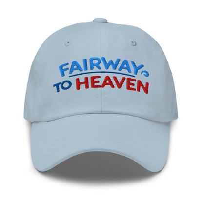 Fairway To Heaven Fun Spirit Embroidered Golf Cap - Funny Golf Tee by Swing Epic