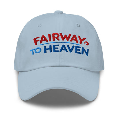 Fairway To Heaven Fun Spirit Embroidered Golf Cap - Funny Golf Tee by Swing Epic