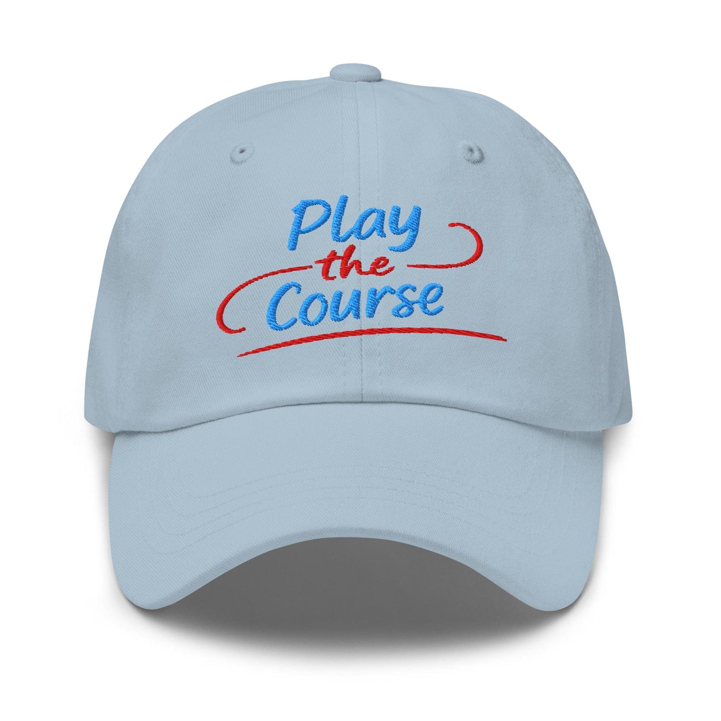 Play the Course Fun Spirit Embroidered Golf Cap - Funny Golf Tee by Swing Epic