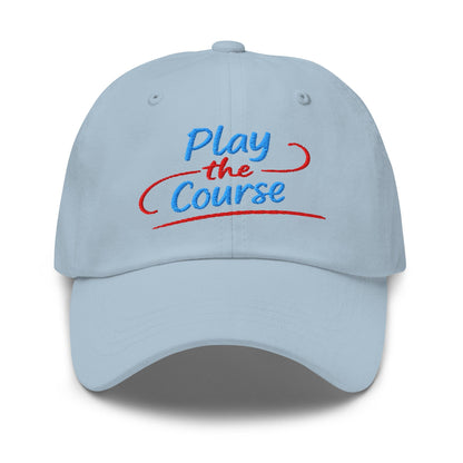 Play the Course Fun Spirit Embroidered Golf Cap - Funny Golf Tee by Swing Epic
