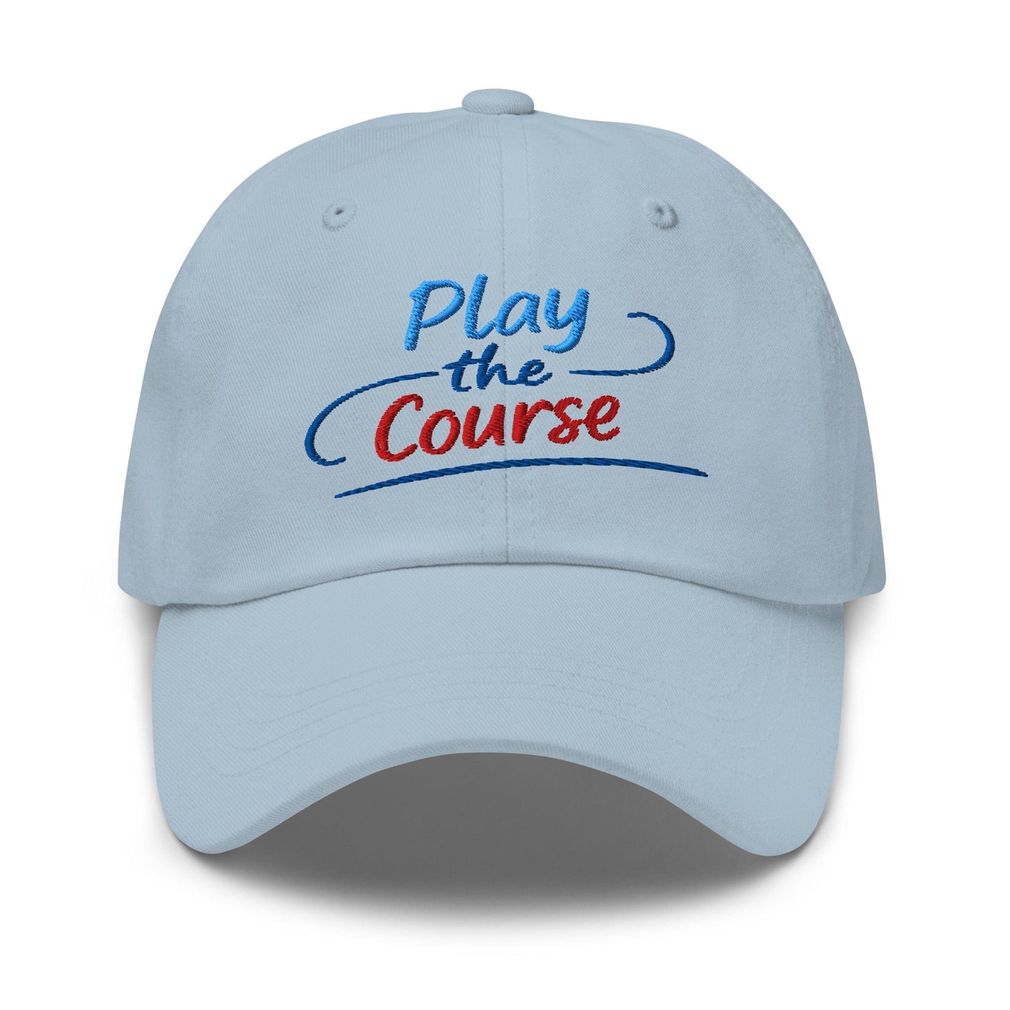 Play the Course Fun Spirit Embroidered Golf Cap - Funny Golf Tee by Swing Epic