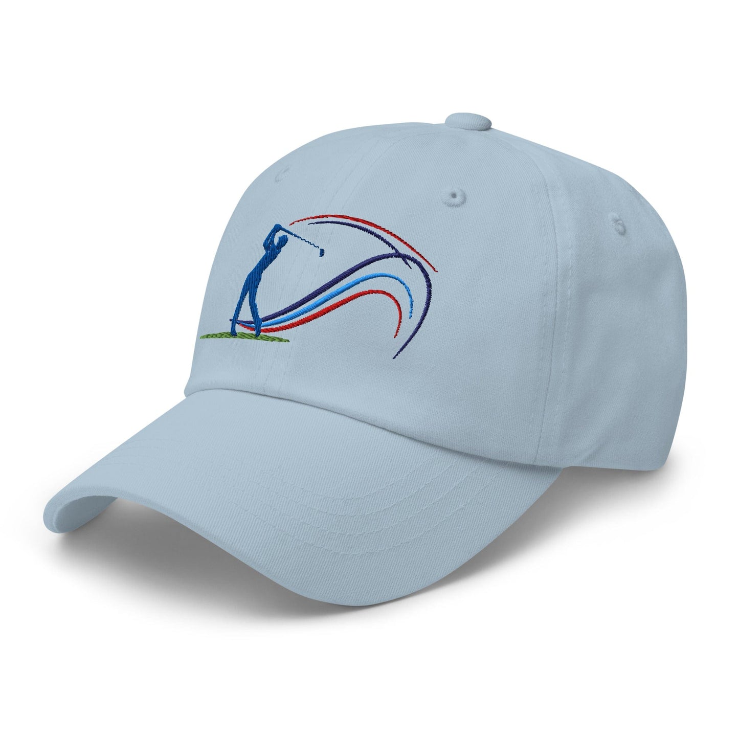 Swing Into Action Dynamic Design Embroidered Golf Cap - Funny Golf Tee by Swing Epic
