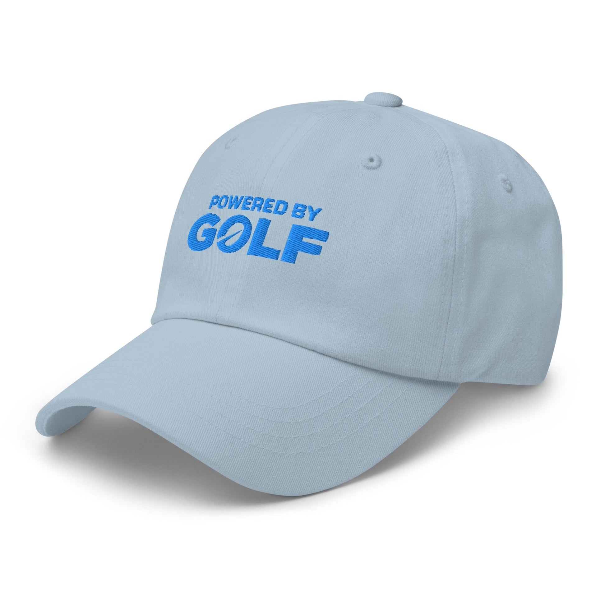 Powered By Golf Funny Embroidered Golf Cap - Funny Golf Tee by Swing Epic