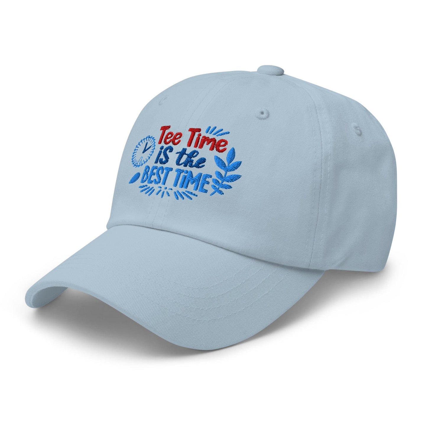 Tee Time is the Best Time Embroidered Golf Cap - Funny Golf Tee by Swing Epic
