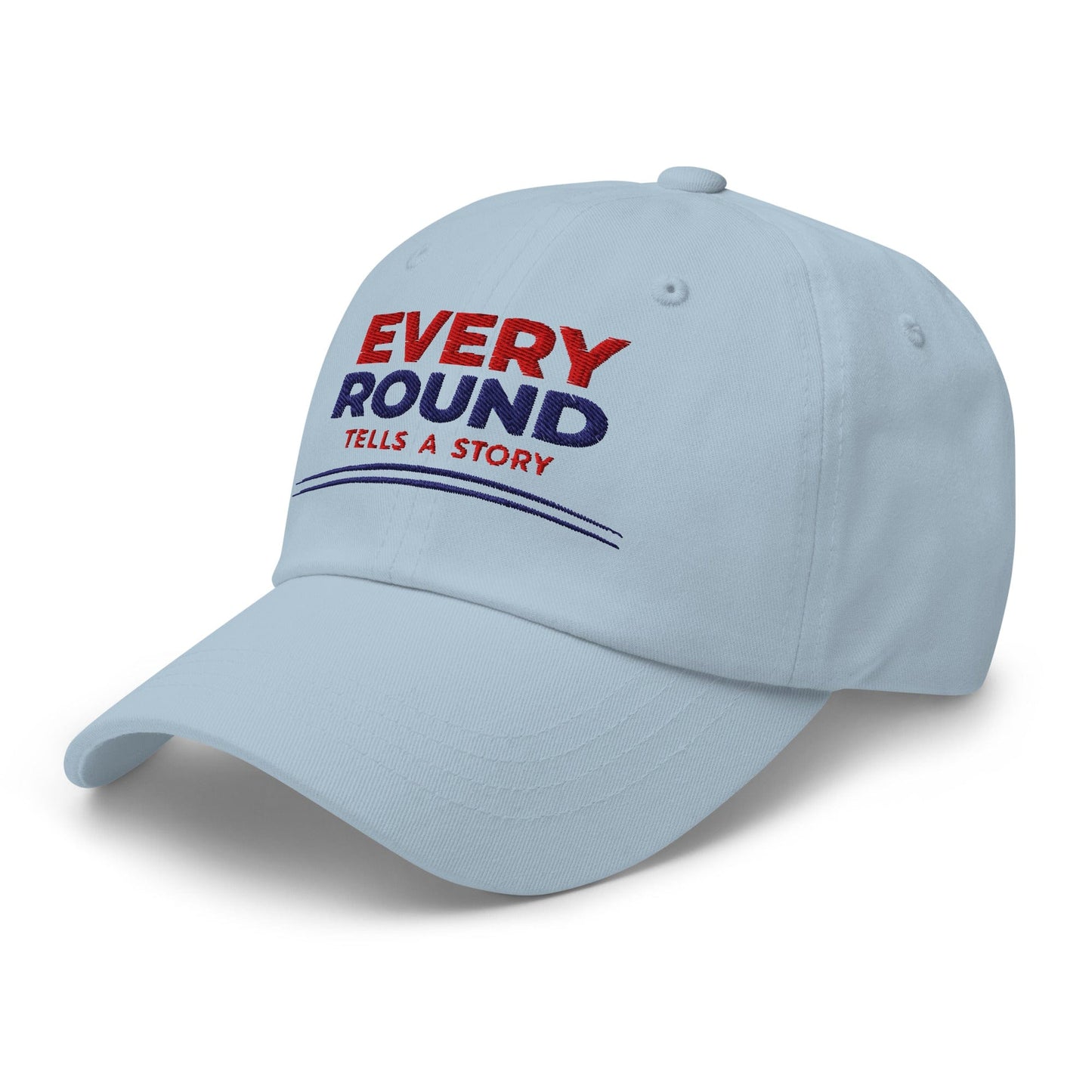Every Round Tells A Story Embroidered Golf Cap - Funny Golf Tee by Swing Epic