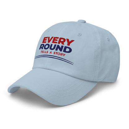 Every Round Tells A Story Embroidered Golf Cap - Funny Golf Tee by Swing Epic