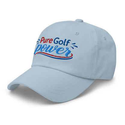 Pure Golf Power Embroidered Golf Cap - Funny Golf Tee by Swing Epic