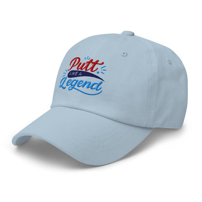 Putt Like A Legend Fun and Unique Embroidered Golf Cap - Funny Golf Tee by Swing Epic