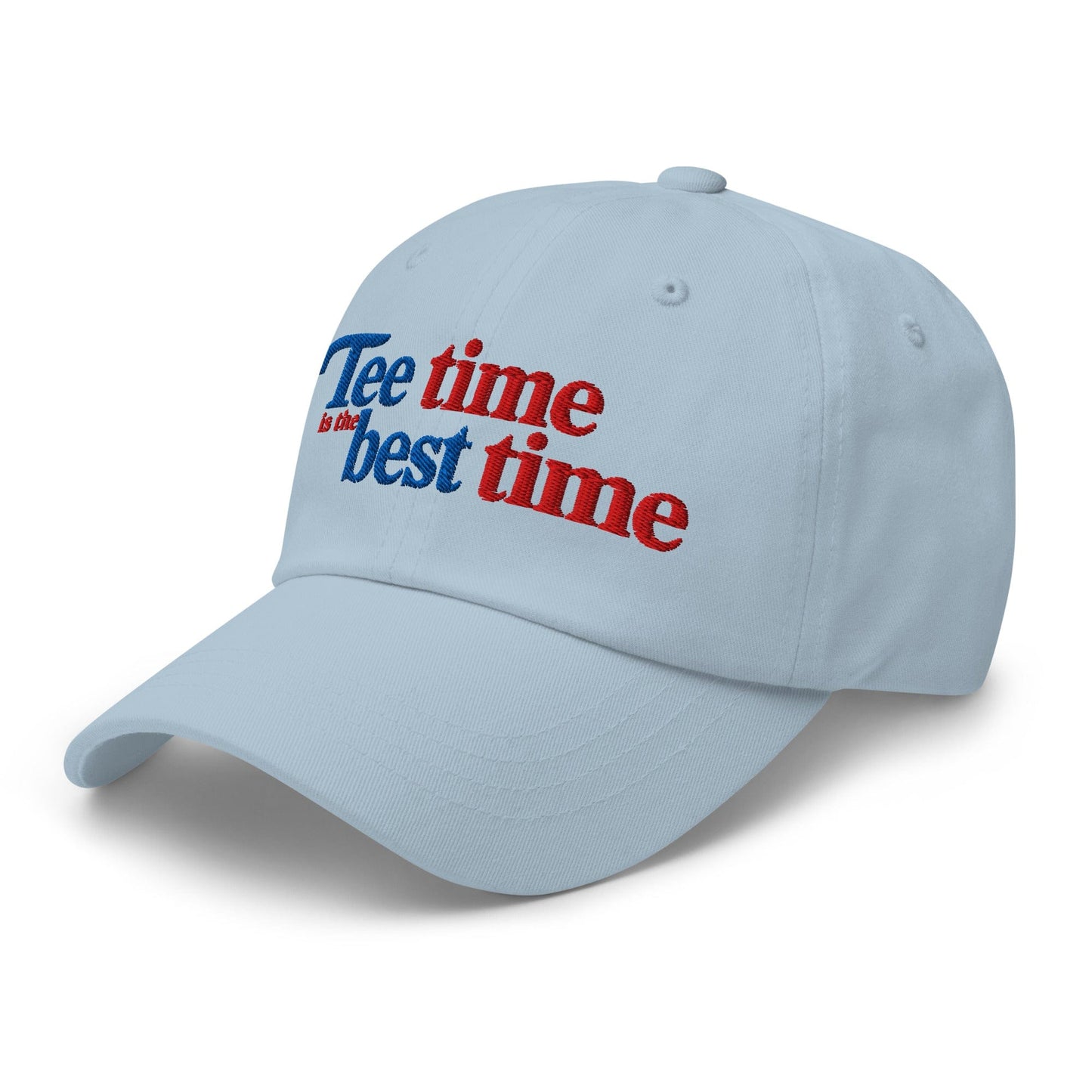 Tee Time is the Best Time Embroidered Golf Cap - Funny Golf Tee by Swing Epic