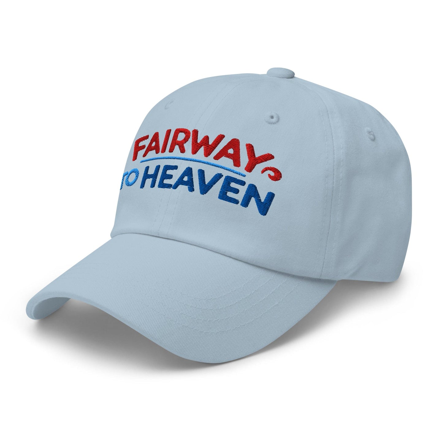 Fairway To Heaven Fun Spirit Embroidered Golf Cap - Funny Golf Tee by Swing Epic