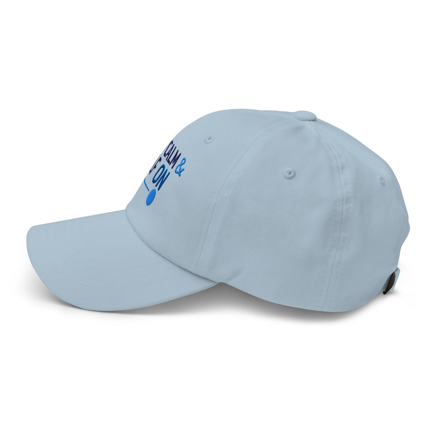 Stay Calm and Golf On Funny Embroidered Golf Cap - Funny Golf Tee by Swing Epic