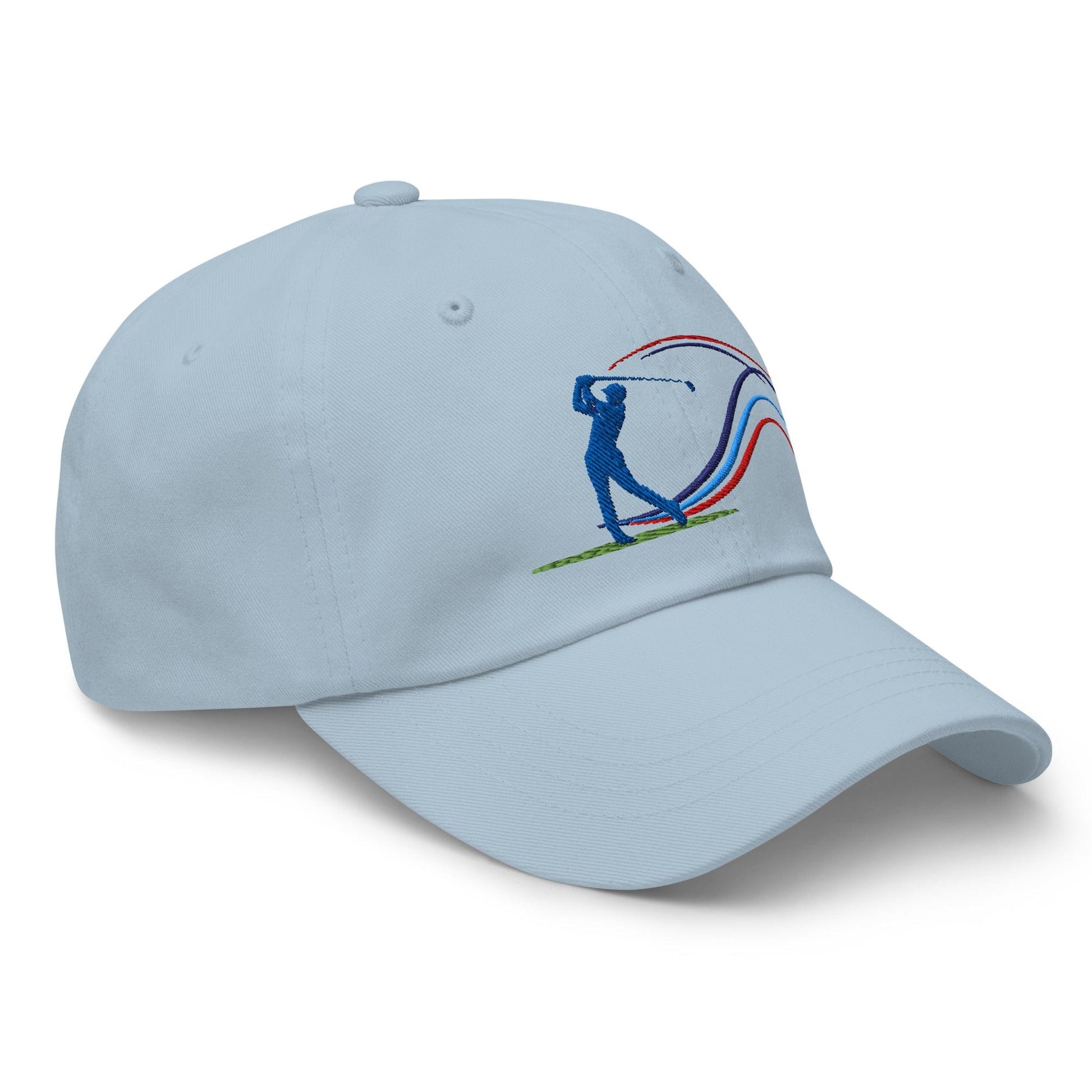Swing Into Action Dynamic Design Embroidered Golf Cap - Funny Golf Tee by Swing Epic