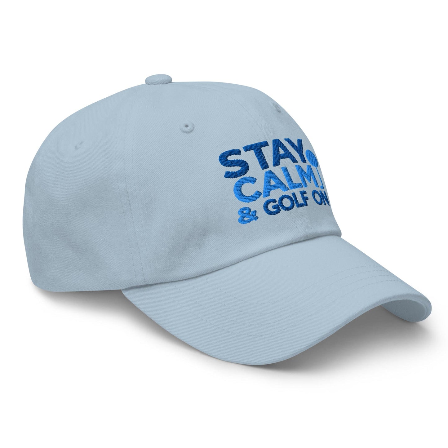 Stay Calm & Golf On Funny Embroidered Golf Cap - Funny Golf Tee by Swing Epic