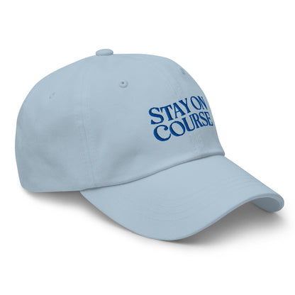 Stay On Course Quirky Fun Embroidered Golf Cap - Funny Golf Tee by Swing Epic