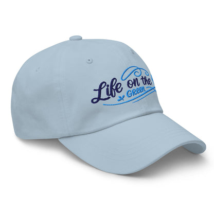 Life on the Green Quirky Fun Design Embroidered Golf Cap - Funny Golf Tee by Swing Epic