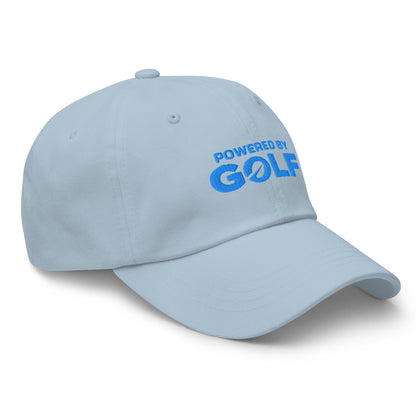 Powered By Golf Funny Embroidered Golf Cap - Funny Golf Tee by Swing Epic